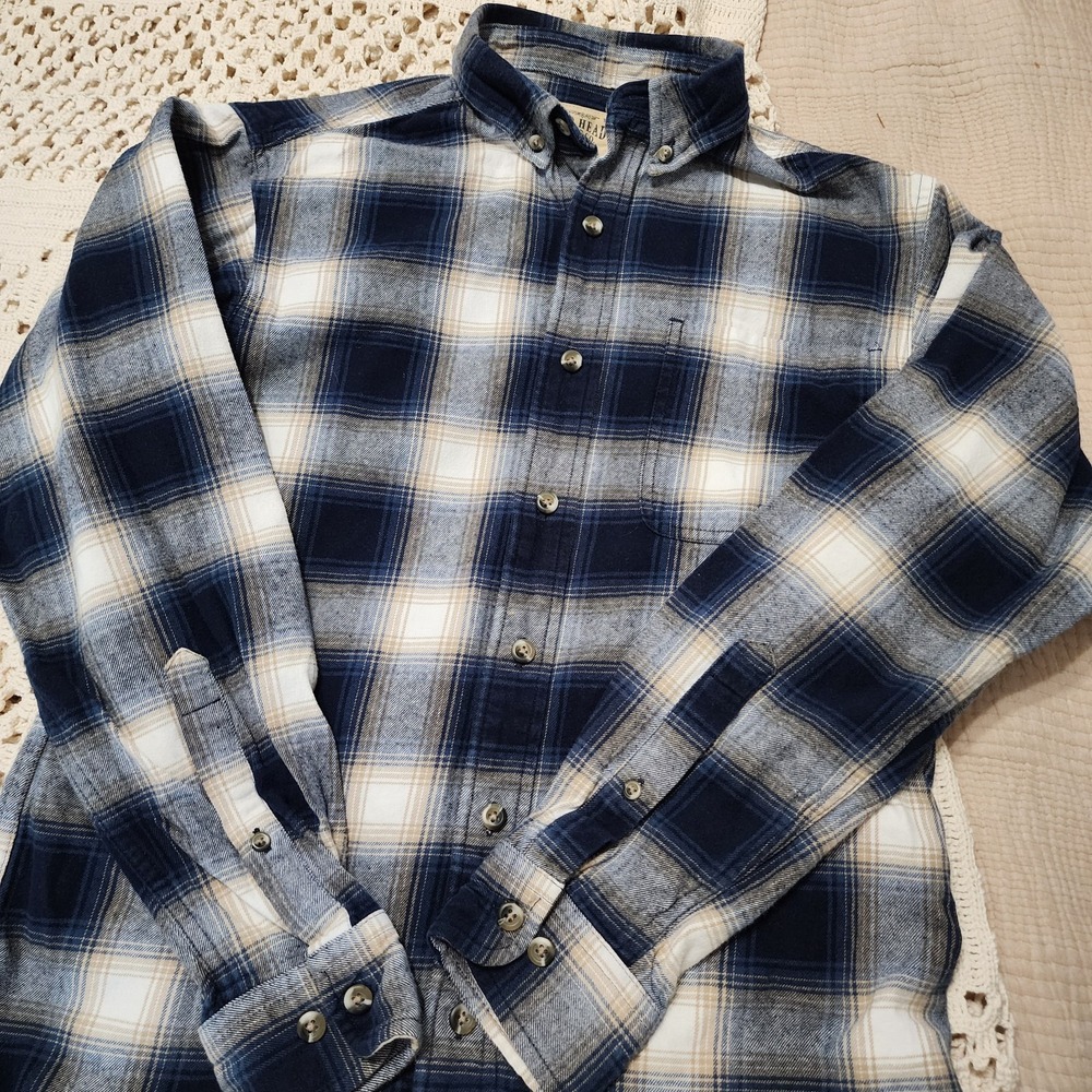 Red Head Brand Plaid Button Down Flannel  LS Mens Size Small Country Boy Style
